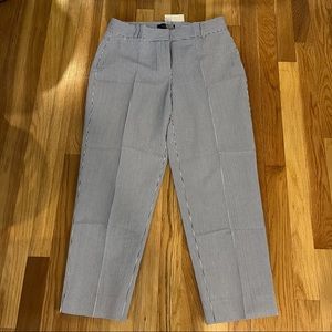 Talbots Blue and White Pinstripe Curvy Pants